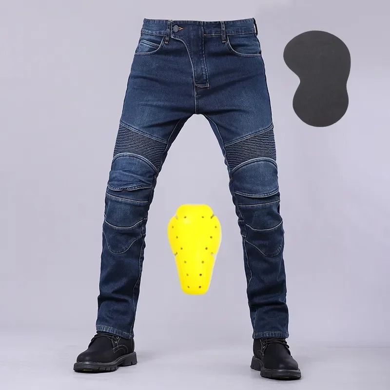 New Motorcycle Pants, Riding Jeans, Anti-fall, Classic Motorcycle Rider Pants, Racing Pants for All Seasons