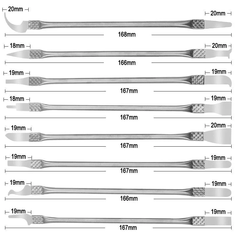 8Pcs Ultra Thin IC Chip CPU  Blade Knife Motherboard Maintenance UV Glue Cleaner Remover Phone Disassemble Repair Tools