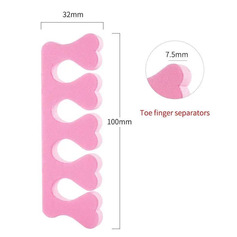 100,200pcs/Pack Nail Art Toe Separators Fingers Foots Sponge Soft UV Gel Polish Beauty Tools Manicure Pedicure Pack Nail Kits