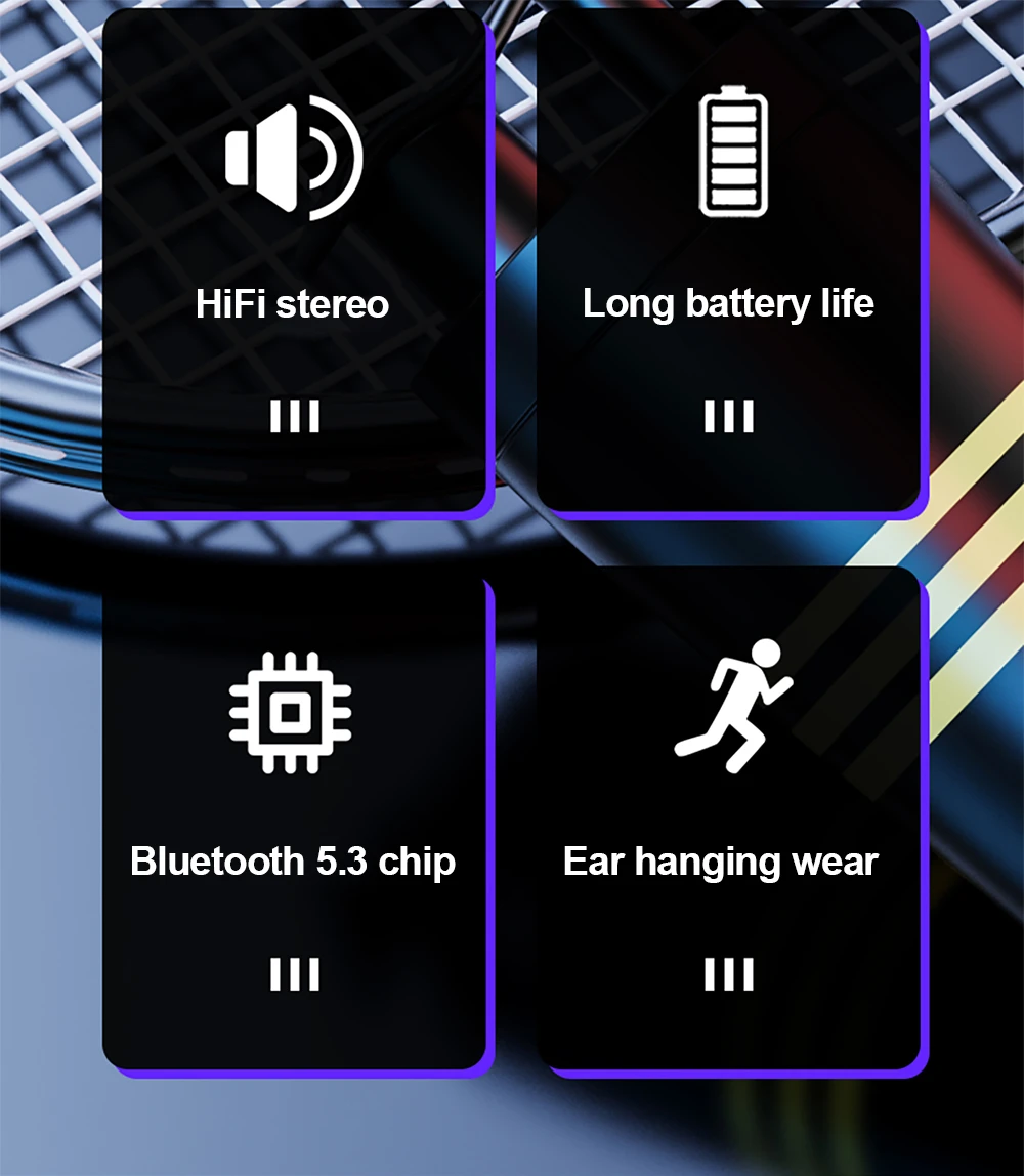 Lenovo LP75 Sports Wireless Earphones with Mics,Button Control, LED Power Display,Hifi Stereo Sound Bluetooth 5.3 TWS Headphones