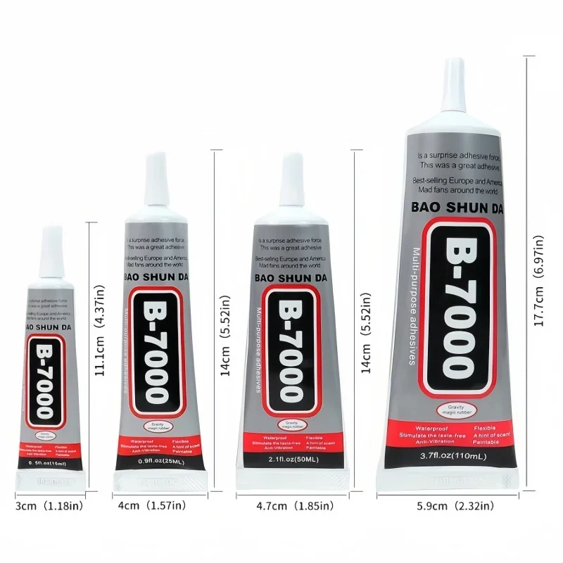 15/25/50/110ML Multi-Purpose Clear Strong Glue Adhesive Universal Phone Repair Glue DIY Jewelry Makings Repair Glue B7000 Glue