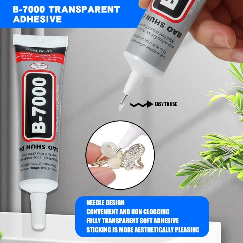 15/25/50/110ML Multi-Purpose Clear Strong Glue Adhesive Universal Phone Repair Glue DIY Jewelry Makings Repair Glue B7000 Glue