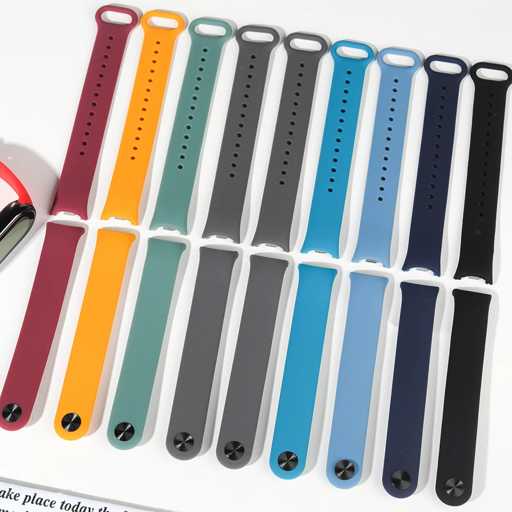 Silicone Strap For Xiaomi Mi Band 11 10 9 8 NFC Sport Bracelet Wristband Pulseira Correa Xiaomi Smart Band 11 10 9 8 Accessories