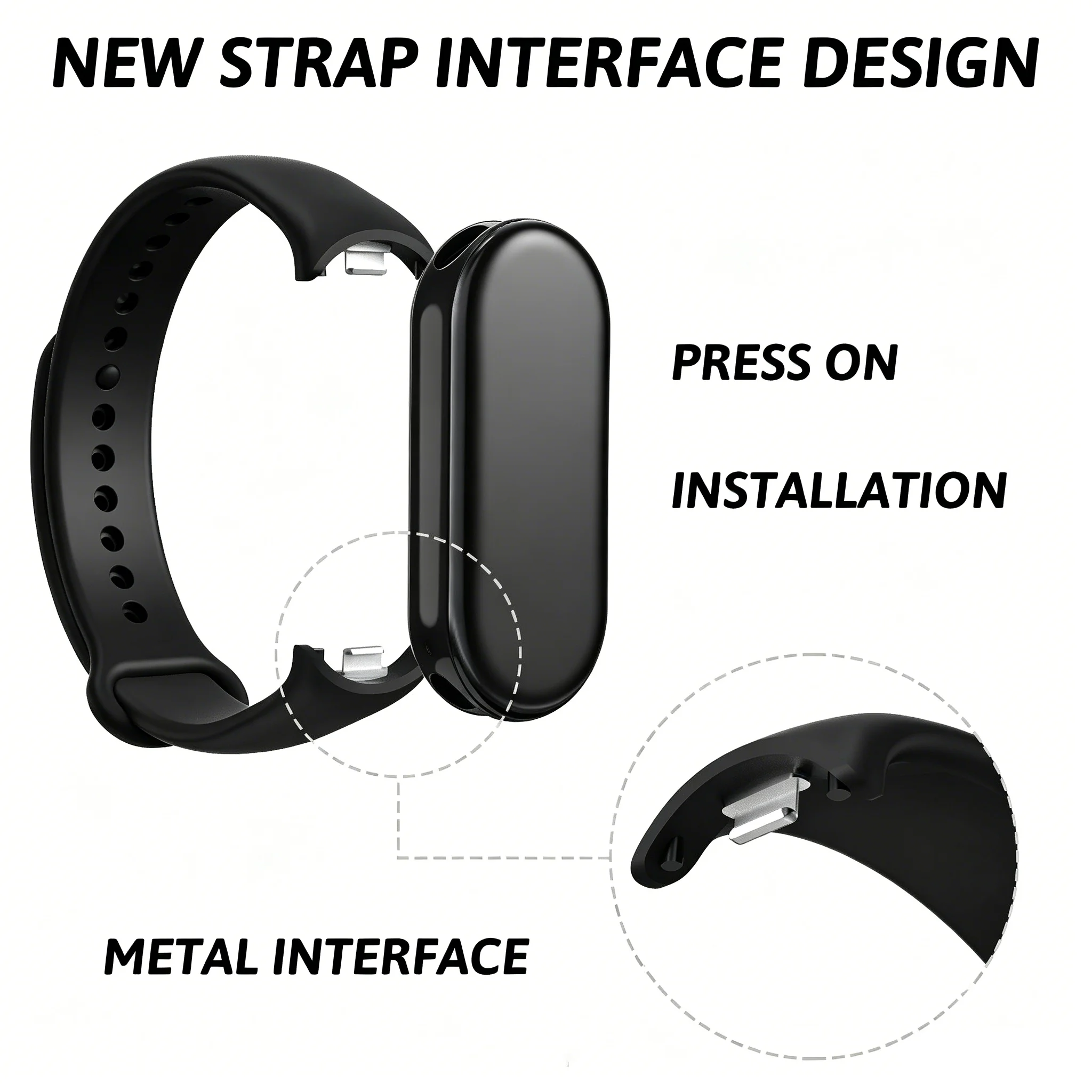 Silicone Strap For Xiaomi Mi Band 11 10 9 8 NFC Sport Bracelet Wristband Pulseira Correa Xiaomi Smart Band 11 10 9 8 Accessories