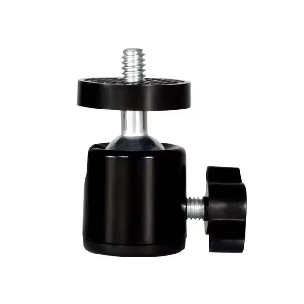 Aluminum Alloy 360° Rotatable Mini Ball Head with 1/4" Screw for DSLR Camera Tripod Phone Mount Vlog Photography