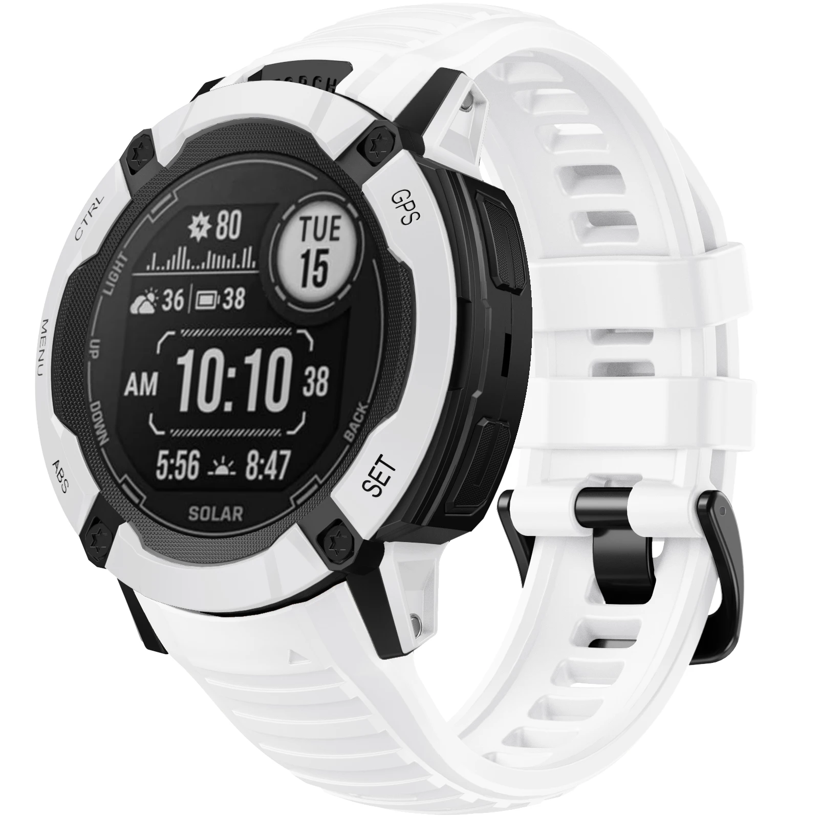 ANBEST 26MM Strap for Garmin Instinct 2X Solar Silicone Band for Instinct 2X Solar Tactical Edition Replacement Wristband