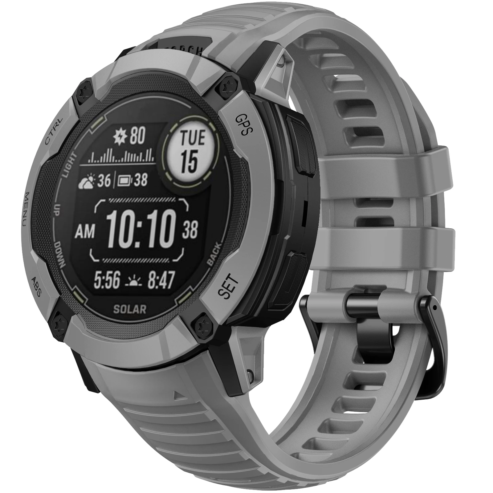 ANBEST 26MM Strap for Garmin Instinct 2X Solar Silicone Band for Instinct 2X Solar Tactical Edition Replacement Wristband