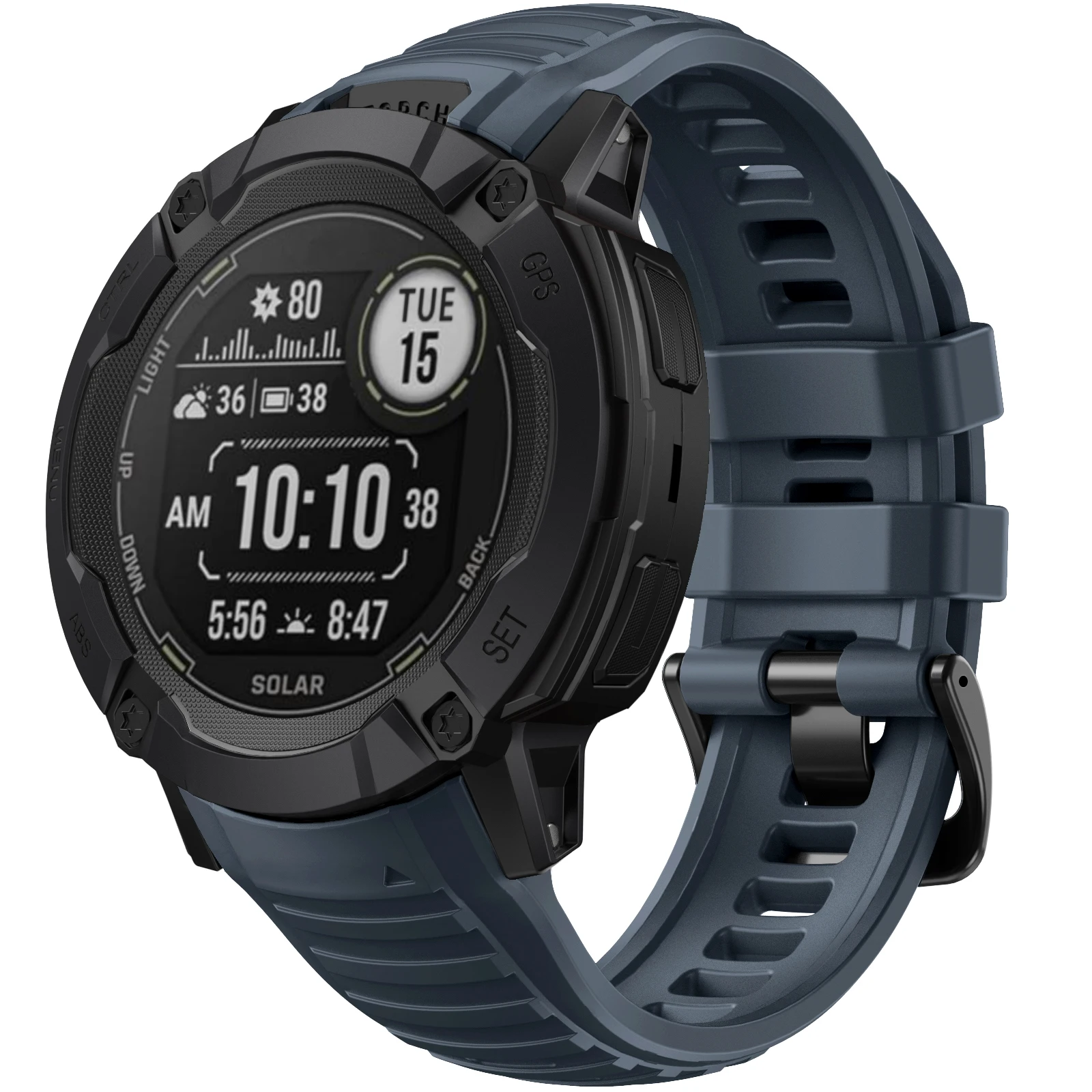 ANBEST 26MM Strap for Garmin Instinct 2X Solar Silicone Band for Instinct 2X Solar Tactical Edition Replacement Wristband