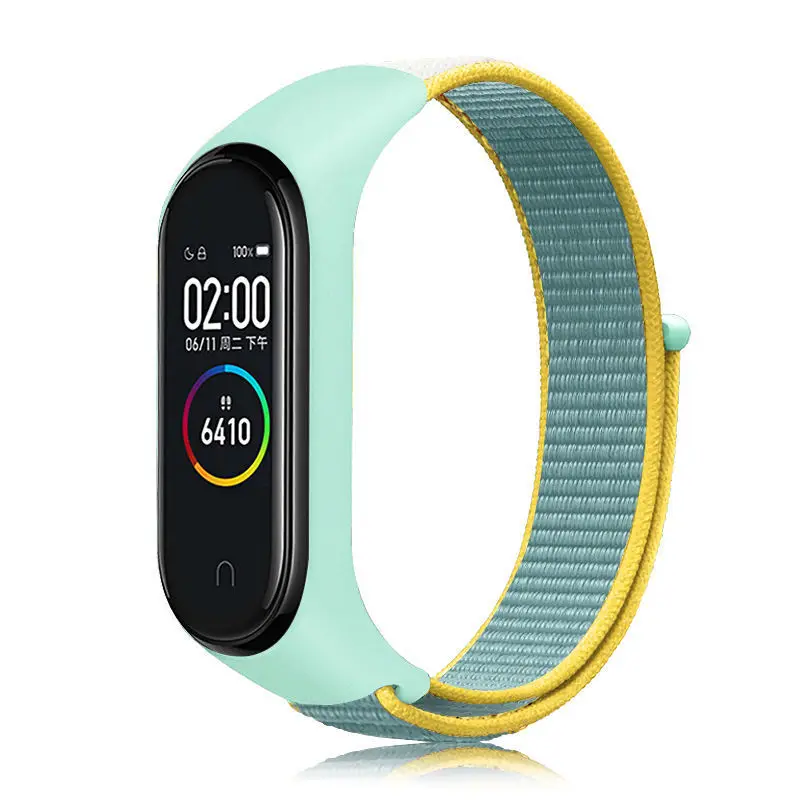 Nylon loop For Xiaomi Mi Band 7-7 nfc smartwatch Wristband Sports smart Replacement Bracelet Correa Mi band 7 6 5 4 3 watchbands
