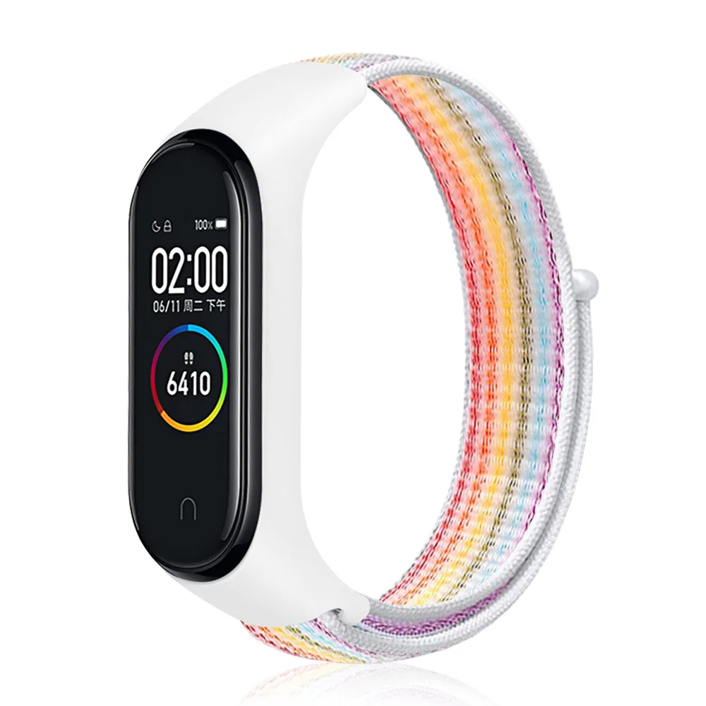 Nylon loop For Xiaomi Mi Band 7-7 nfc smartwatch Wristband Sports smart Replacement Bracelet Correa Mi band 7 6 5 4 3 watchbands
