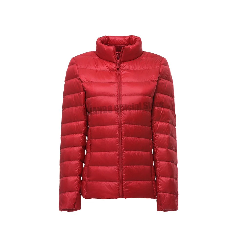 Women Spring Jacket Fashion Short Ultra Lightweight Packable Puffer Coats 15 Colors Female Down Warm Korean Slim Fit Parkas 5XL