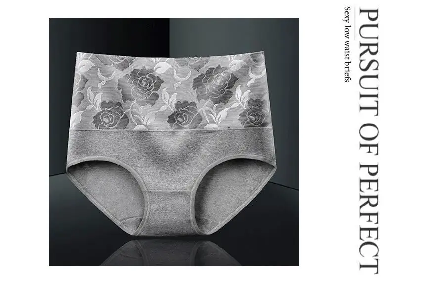 3Pcs/Lot Women's Underwear Plus Size Cotton Panties High Waist Briefs Sexy Lingerie Female Pantys M-5XL Seamless Underpant Girls
