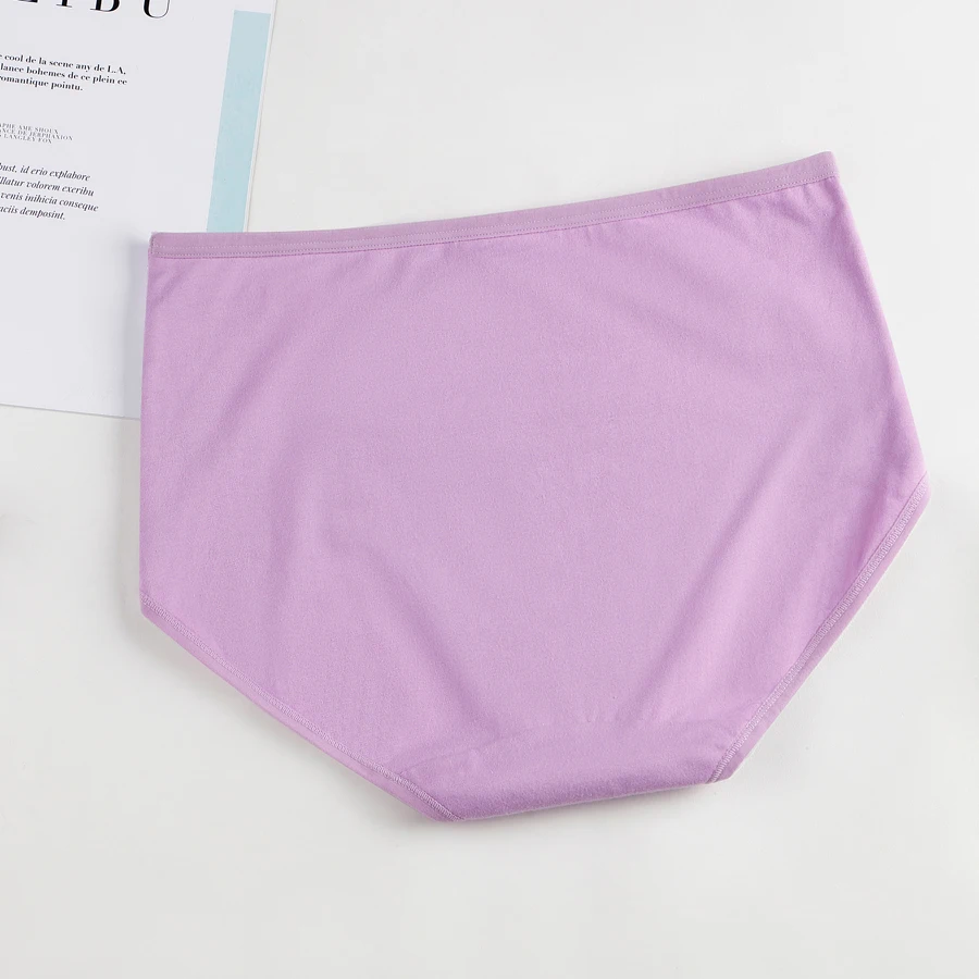 3Pcs/Lot Women's Underwear Plus Size Cotton Panties High Waist Briefs Sexy Lingerie Female Pantys M-5XL Seamless Underpant Girls