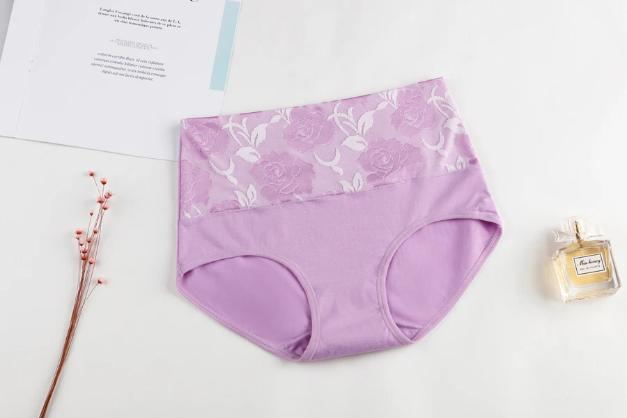 3Pcs/Lot Women's Underwear Plus Size Cotton Panties High Waist Briefs Sexy Lingerie Female Pantys M-5XL Seamless Underpant Girls