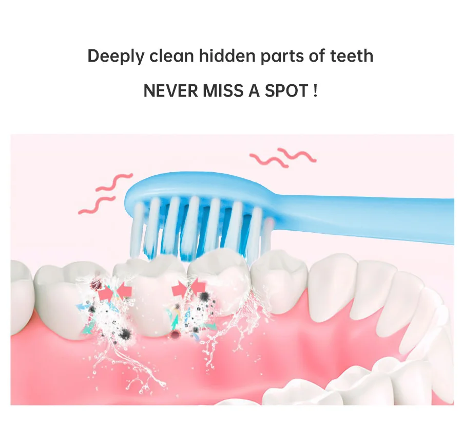 Tongwode Oral Cleaning Electric Tooth Brushes Long Lasting Smart Wireless Rechargeable Automatic Ultrasonic Electric Toothbrush