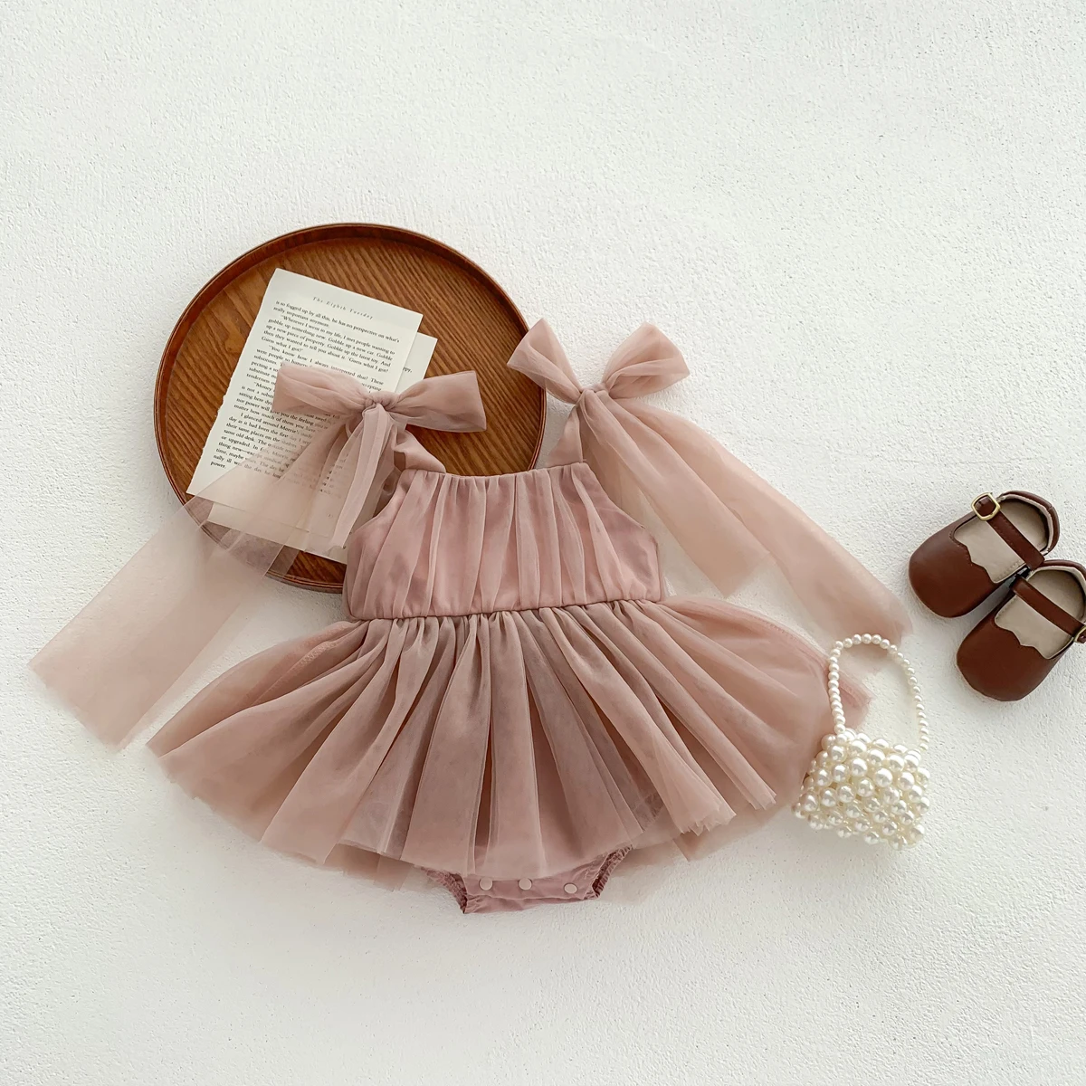 Summer Baby Romper Set Lace Polka Dots Toddler Princess Dress Infant Girls Bodysuit Baby Onesies 0-24 Months