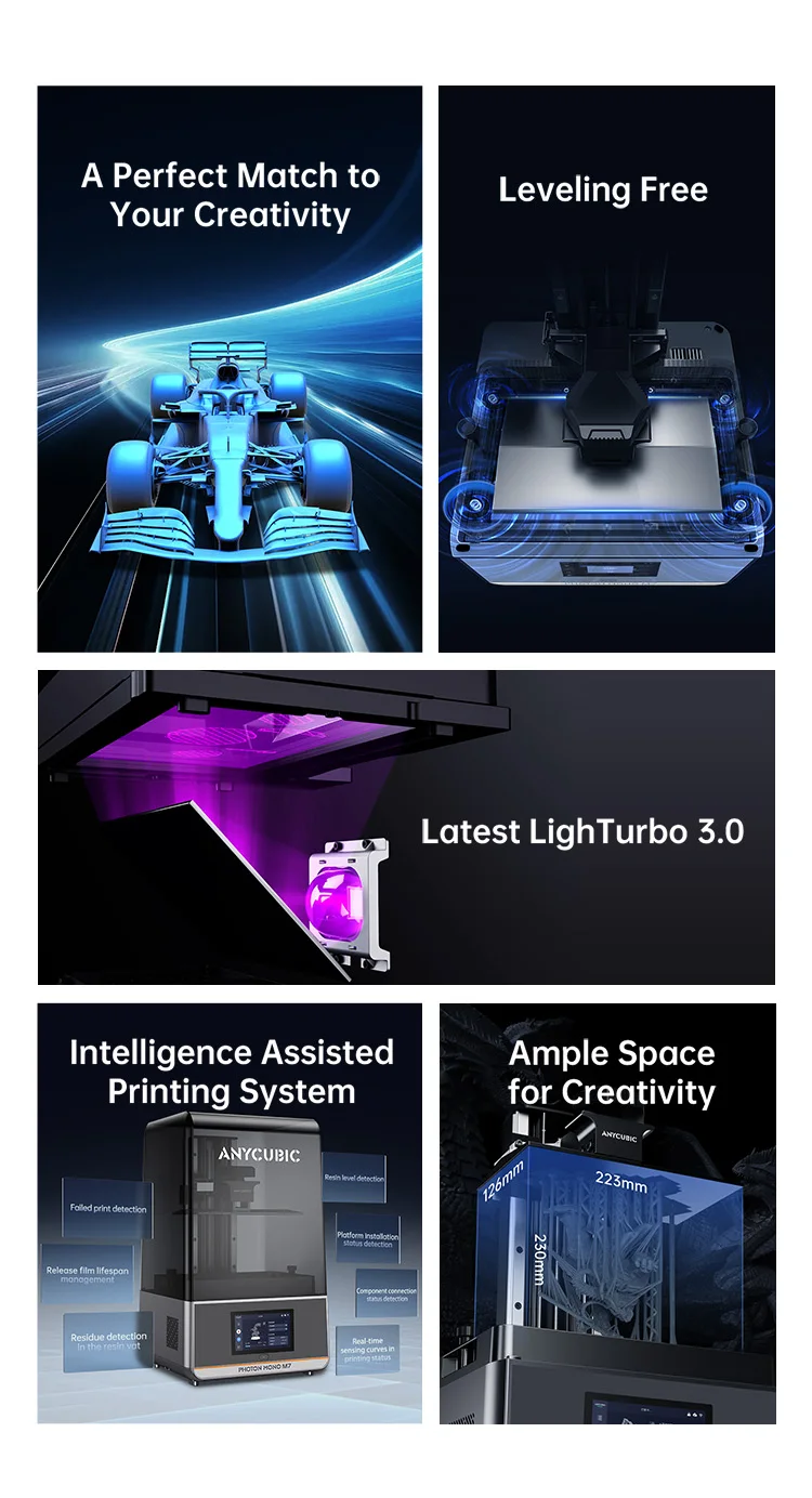 Российский ANYCUBIC UV Смола LCD 3D принтер Photon Mono M7, 14K Photon Mono M7 Pro, Photon P1 Photon P1 Max