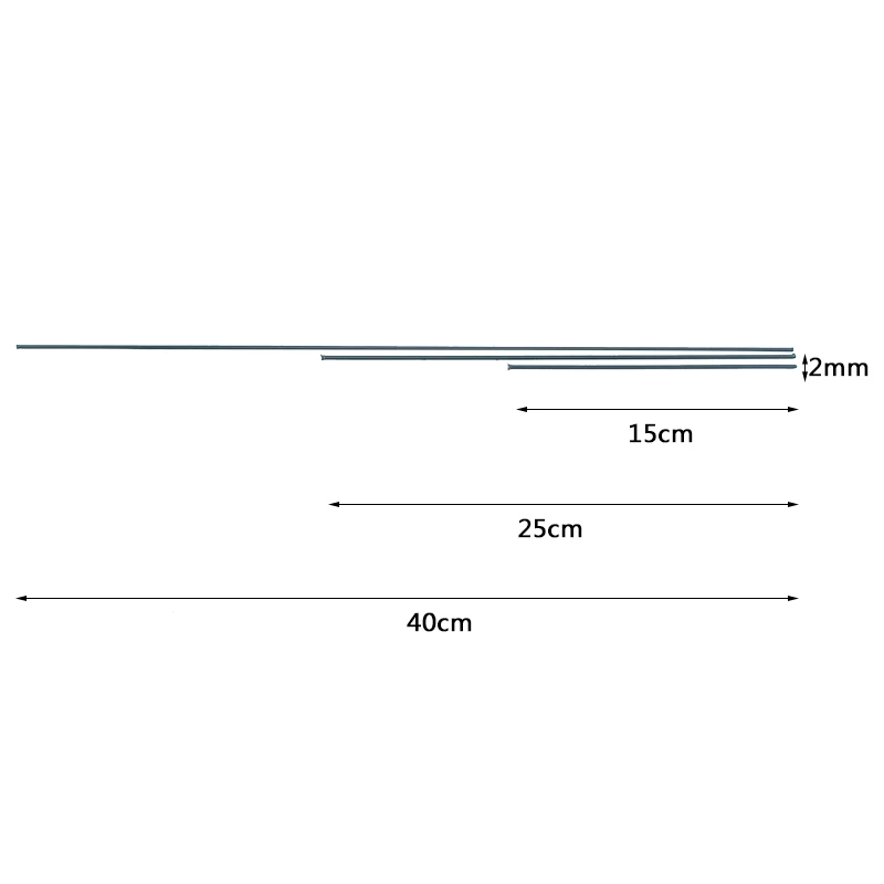 20Pcs 15/25/40cm Artificial Green Flower Stem DIY Floral Material Handmade Wire Stem Accessoies for Wedding Home Decoration
