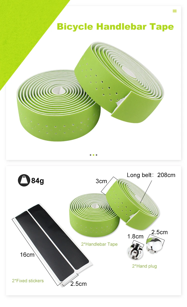 PCycling Road Bicycle Handlebar Tape 2 Rolls Textured Perforated or Honeycomb Wrap Cycling Bar Grip Choose A B Style and Color