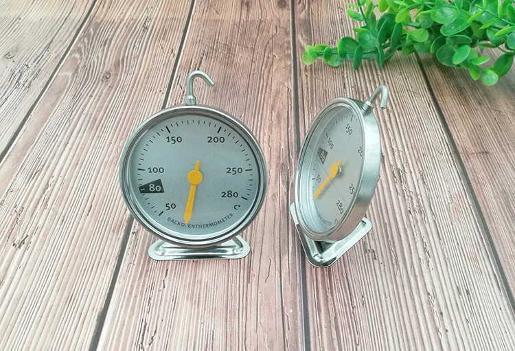 New Stainless Steel Oven Thermometer Hang Or Stand Large Dial Baking BBQ Cooking Meat Food Temperature Measurement