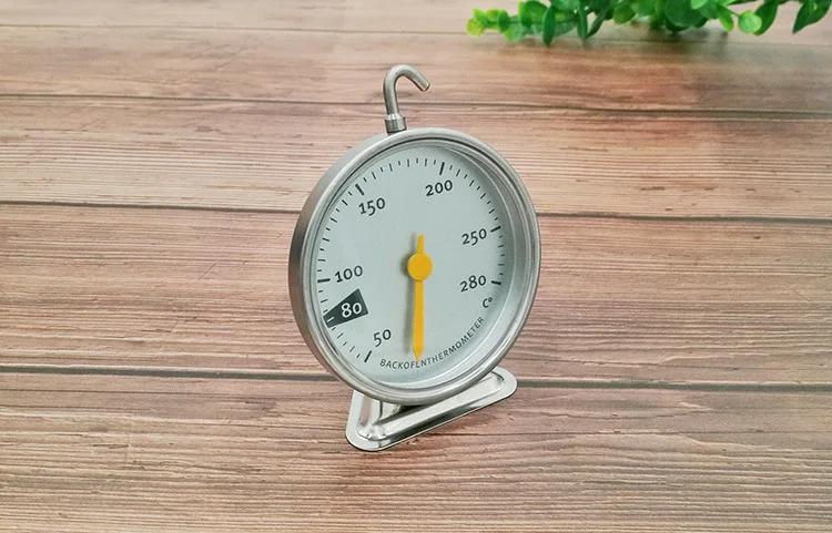New Stainless Steel Oven Thermometer Hang Or Stand Large Dial Baking BBQ Cooking Meat Food Temperature Measurement