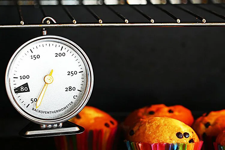 New Stainless Steel Oven Thermometer Hang Or Stand Large Dial Baking BBQ Cooking Meat Food Temperature Measurement