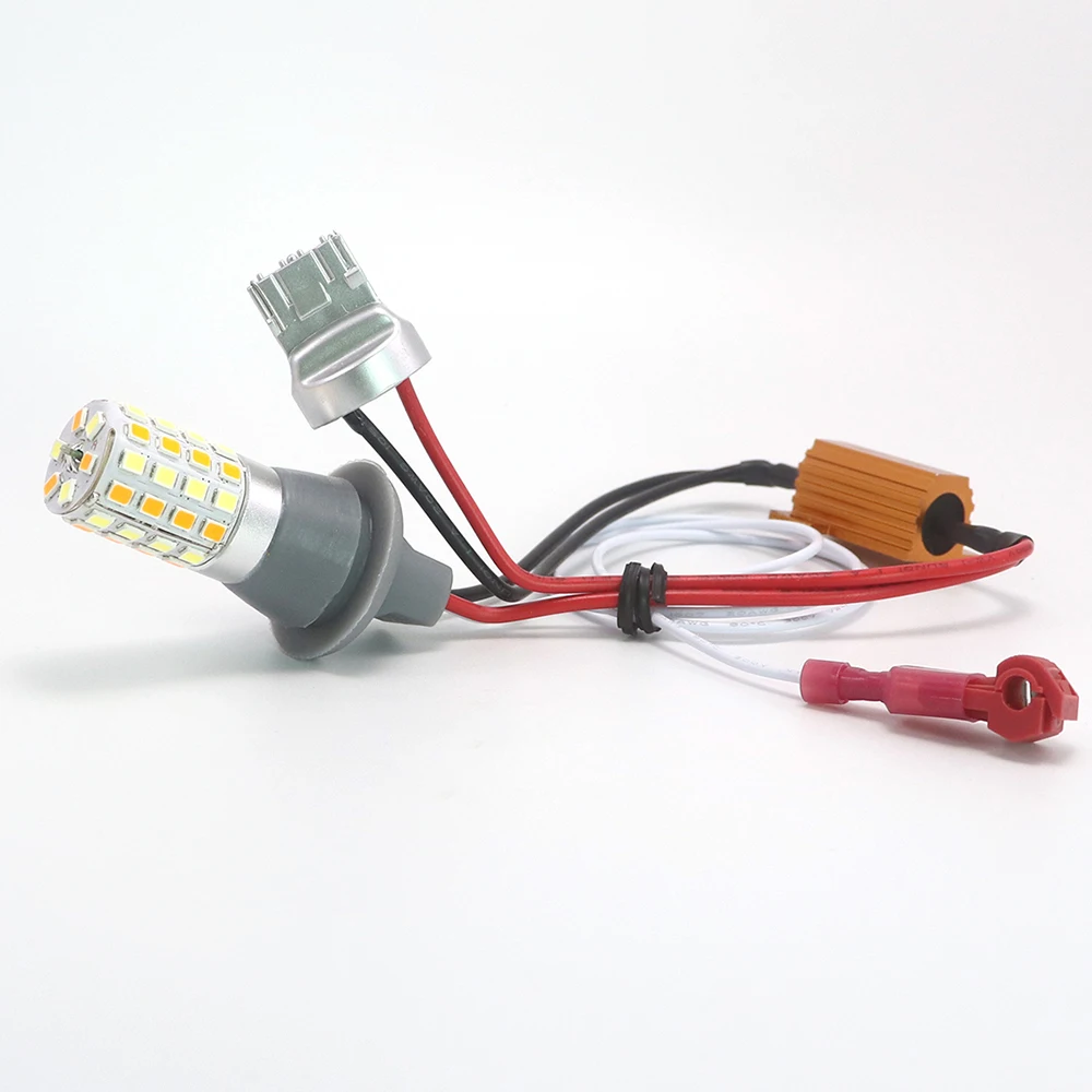 drl turn Light py21w p21w canbus 1156 ba15s Led Car Light Dual Color Switchback 1056 BAU15S Lamp Bulb Running