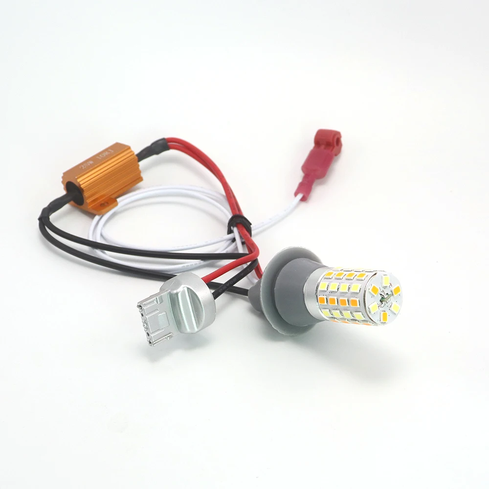 drl turn Light py21w p21w canbus 1156 ba15s Led Car Light Dual Color Switchback 1056 BAU15S Lamp Bulb Running
