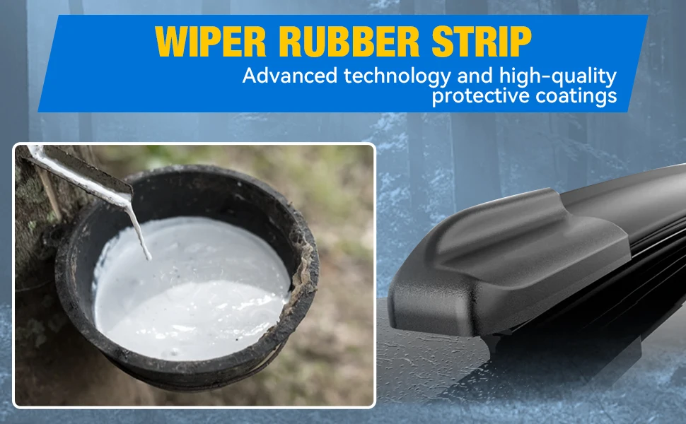 2Pcs/lot Universal AAA-Grade Auto Vehicle Insert Soft Rubber Strip Refill For Frameless Wiper Blades 6mm 26" 24" Car Accessories