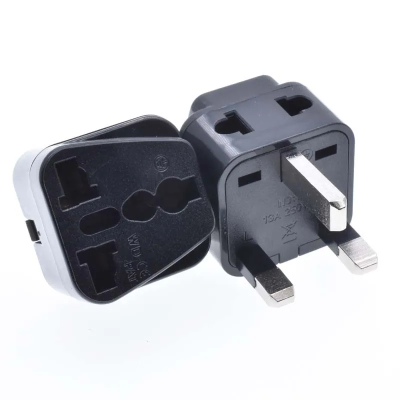 1pcs Universal 2 in 1 Russia CN US AU EU to UK Travel Plug Adapter 13A Multi-function Italy Swiss India Socket Converter Type G