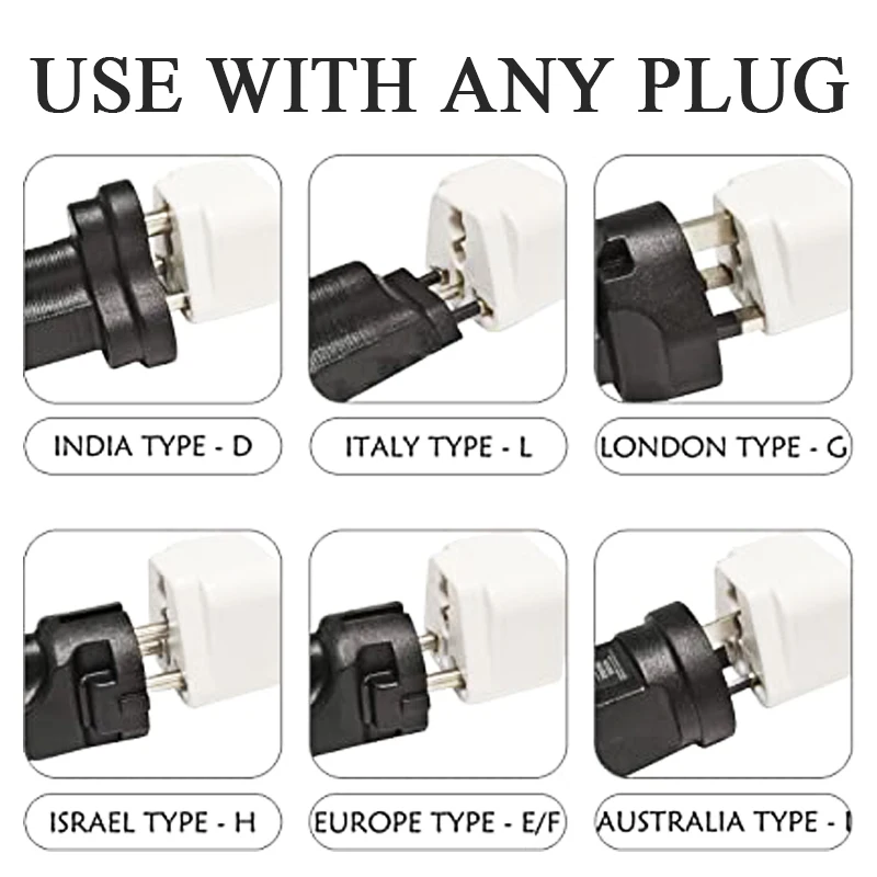 1pcs Universal 2 in 1 Russia CN US AU EU to UK Travel Plug Adapter 13A Multi-function Italy Swiss India Socket Converter Type G