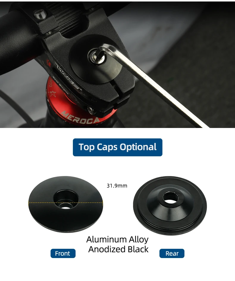Bicycle Compression Plug Steerer Headset Expansion Bolts Insert Bowl Top Cap Mount 1 1/8" Expander Nuts Carbon Fork Anchor