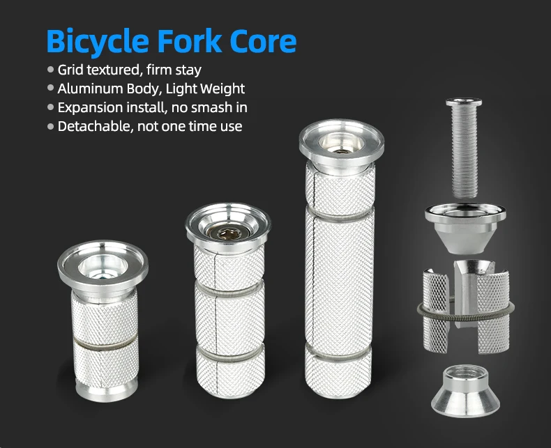 Bicycle Compression Plug Steerer Headset Expansion Bolts Insert Bowl Top Cap Mount 1 1/8" Expander Nuts Carbon Fork Anchor