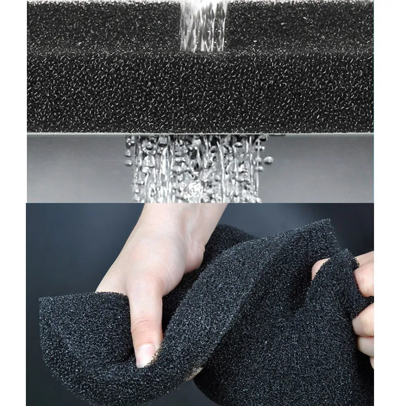 Multi Sizes Black Filtration Foam Aquarium Fish Tank Biochemical Filter Sponge Pad Skimmer Long Use Time Sponge Supply Tank