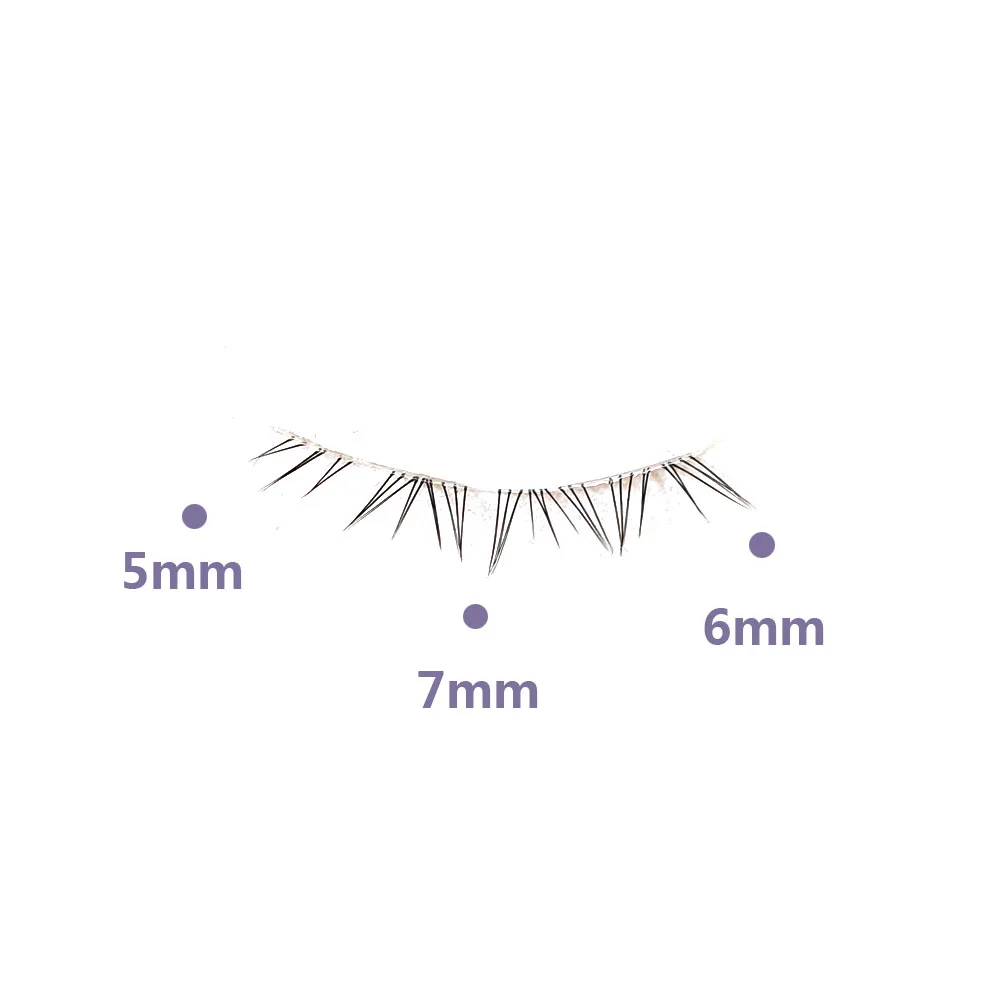 ICYCHEER 5 Pairs Lady Girl Handmade Natural Lower Under Bottom False Eyelashes Makeup Tools Short Eyelash Extension