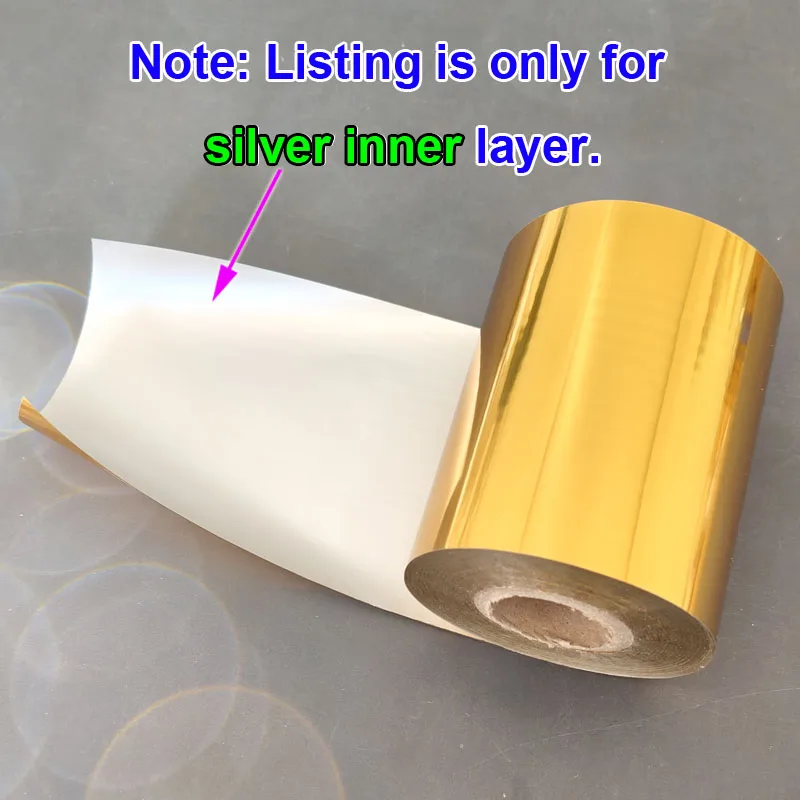 8cm Hot Stamping Foil Paper Leather Cloth Package Box DIY Decoration Accessories 120 Meters/ Roll