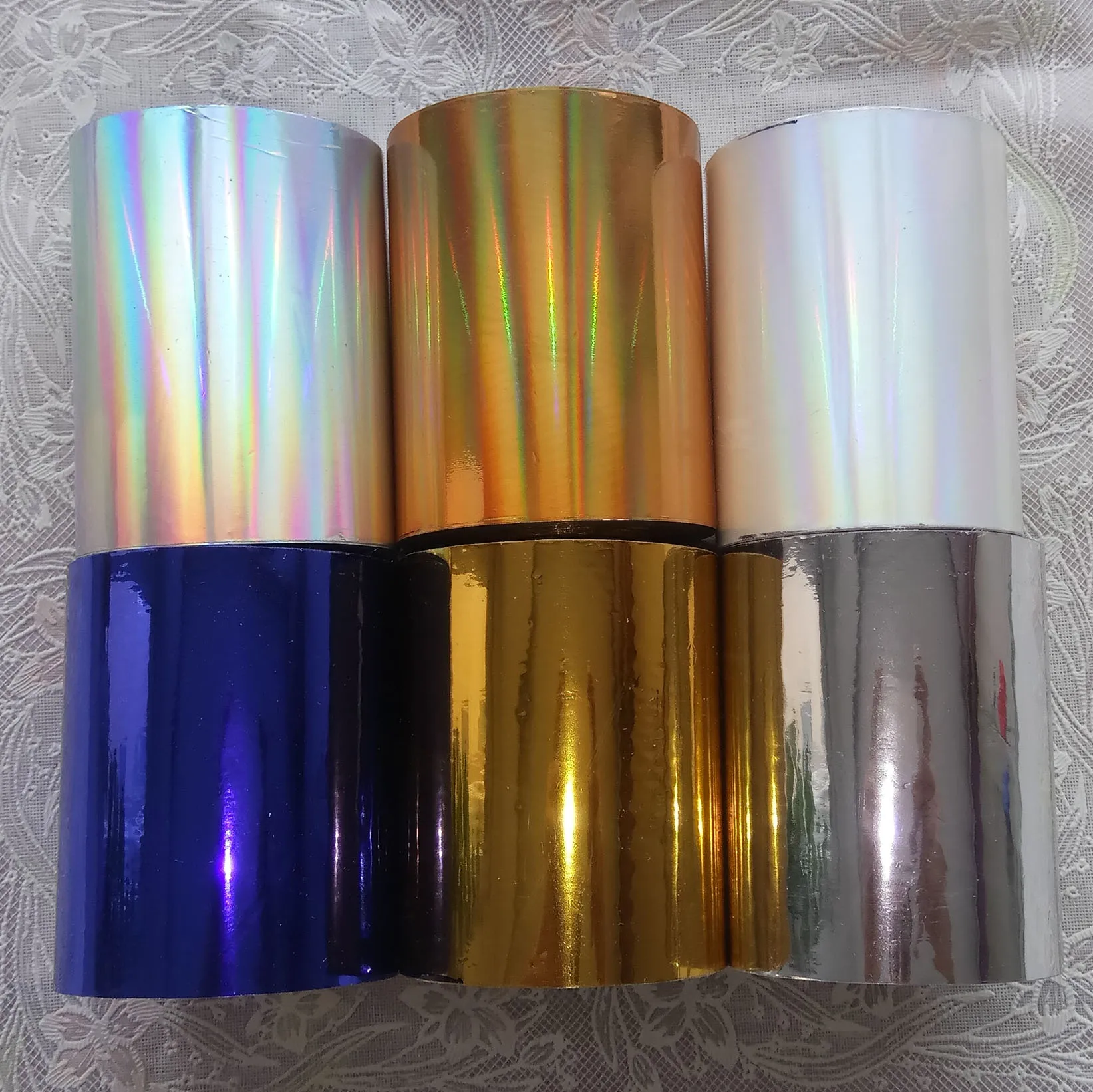 8cm Hot Stamping Foil Paper Leather Cloth Package Box DIY Decoration Accessories 120 Meters/ Roll