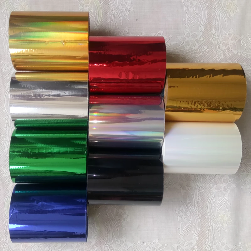 8cm Hot Stamping Foil Paper Leather Cloth Package Box DIY Decoration Accessories 120 Meters/ Roll