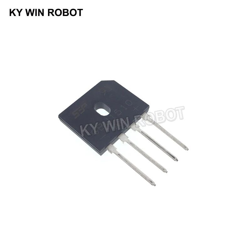 5PCS 15A 1000V DIP-4 Diode Bridge Rectifier GBU1510