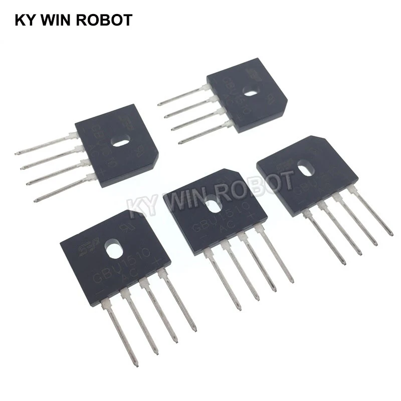 5PCS 15A 1000V DIP-4 Diode Bridge Rectifier GBU1510