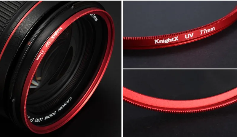 KnightX HD UV MCUV 49 52 55 58 62 67 72 77 MM Camera Lens Filter For canon eos sony nikon 500d 1200d light d80 set 52MM 58MM