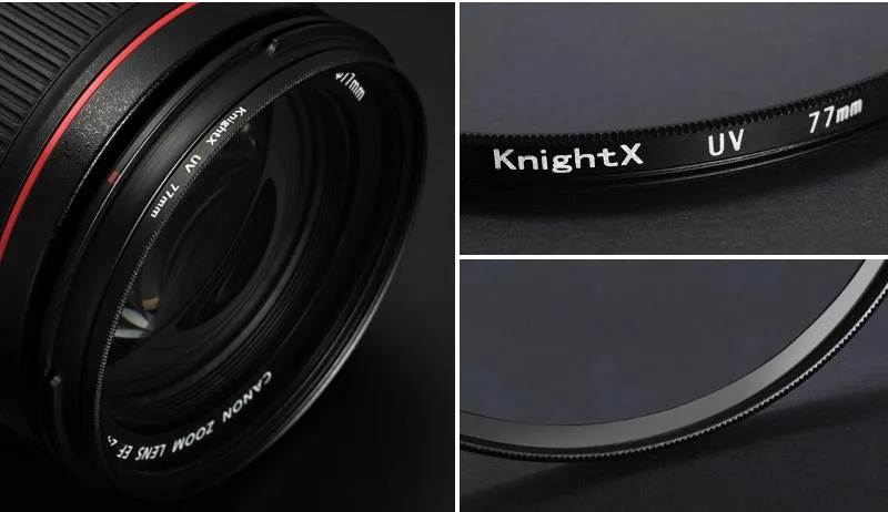 KnightX HD UV MCUV 49 52 55 58 62 67 72 77 MM Camera Lens Filter For canon eos sony nikon 500d 1200d light d80 set 52MM 58MM