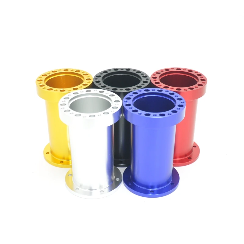 Universal Steering Wheel Hub Spacer 13MM 51MM 76MM 101MM 128MM Steering Wheel Hub Boss Kit Adapter Spacer Black