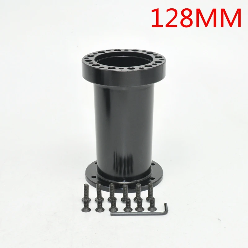 Universal Steering Wheel Hub Spacer 13MM 51MM 76MM 101MM 128MM Steering Wheel Hub Boss Kit Adapter Spacer Black