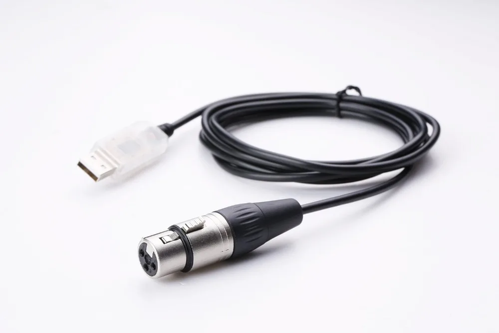 USB to DMX Interface Adapter LED DMX512 Computer PC Stage Lighting Controller Dimmer for SGM DMXking DMXcontrol Freestyler Cable