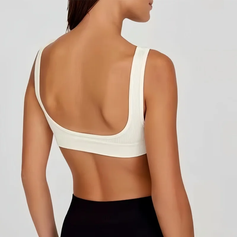 Women Push-Up Bra Small Cup Non-wire Bralette U-Neck Ribbed No-Pad Underwear Multiple Colors Crop Top Ladies Sexy Lingerie M-XL