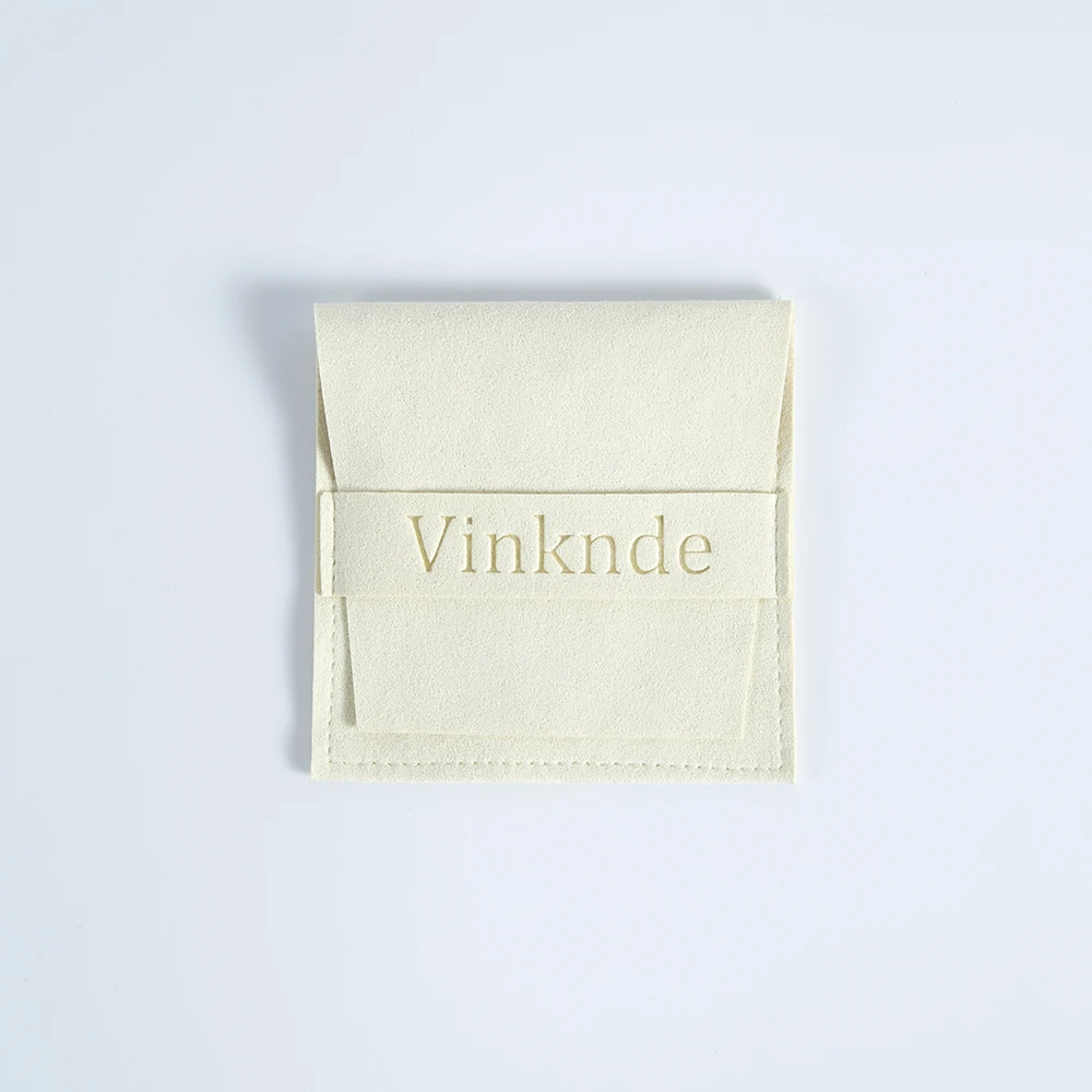 100pcs Custom Logo Name Size Microfiber Gift Bags 8X8cm Jewelry Organizer Earrings Pouch Wedding Favor Candy Bag Small Business