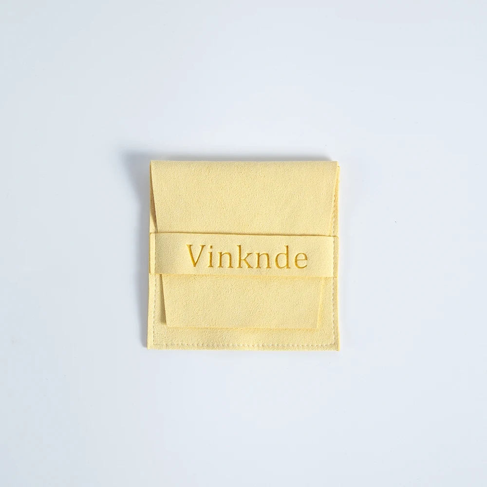 100pcs Custom Logo Name Size Microfiber Gift Bags 8X8cm Jewelry Organizer Earrings Pouch Wedding Favor Candy Bag Small Business