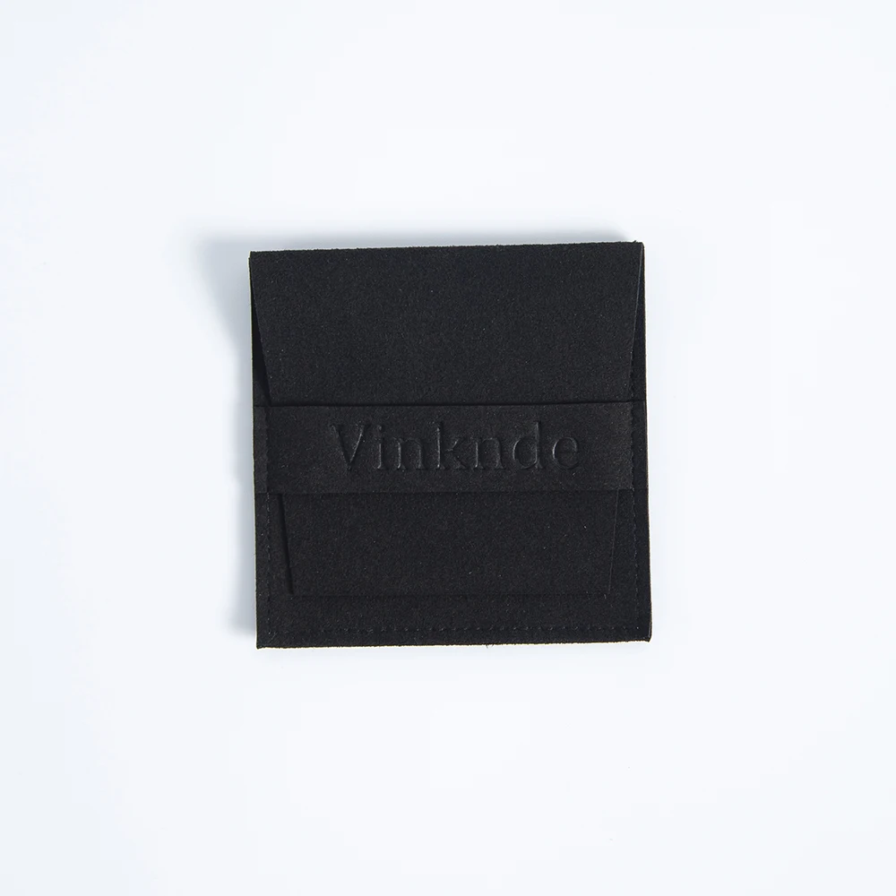 100pcs Custom Logo Name Size Microfiber Gift Bags 8X8cm Jewelry Organizer Earrings Pouch Wedding Favor Candy Bag Small Business
