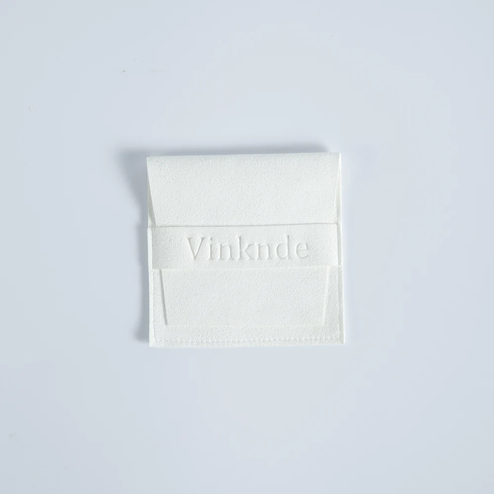 100pcs Custom Logo Name Size Microfiber Gift Bags 8X8cm Jewelry Organizer Earrings Pouch Wedding Favor Candy Bag Small Business
